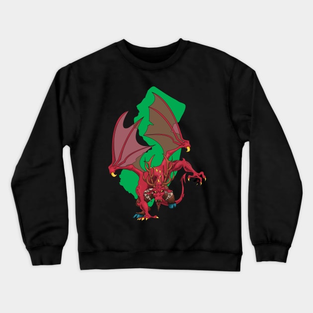 Jersey Devil Crewneck Sweatshirt by Tom Krohne